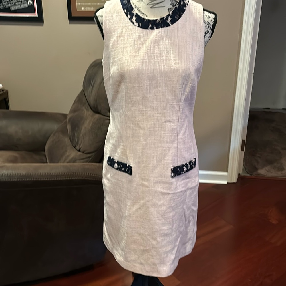 Karl lagerfeld  Paris  size 6 pale pink with black lace trip